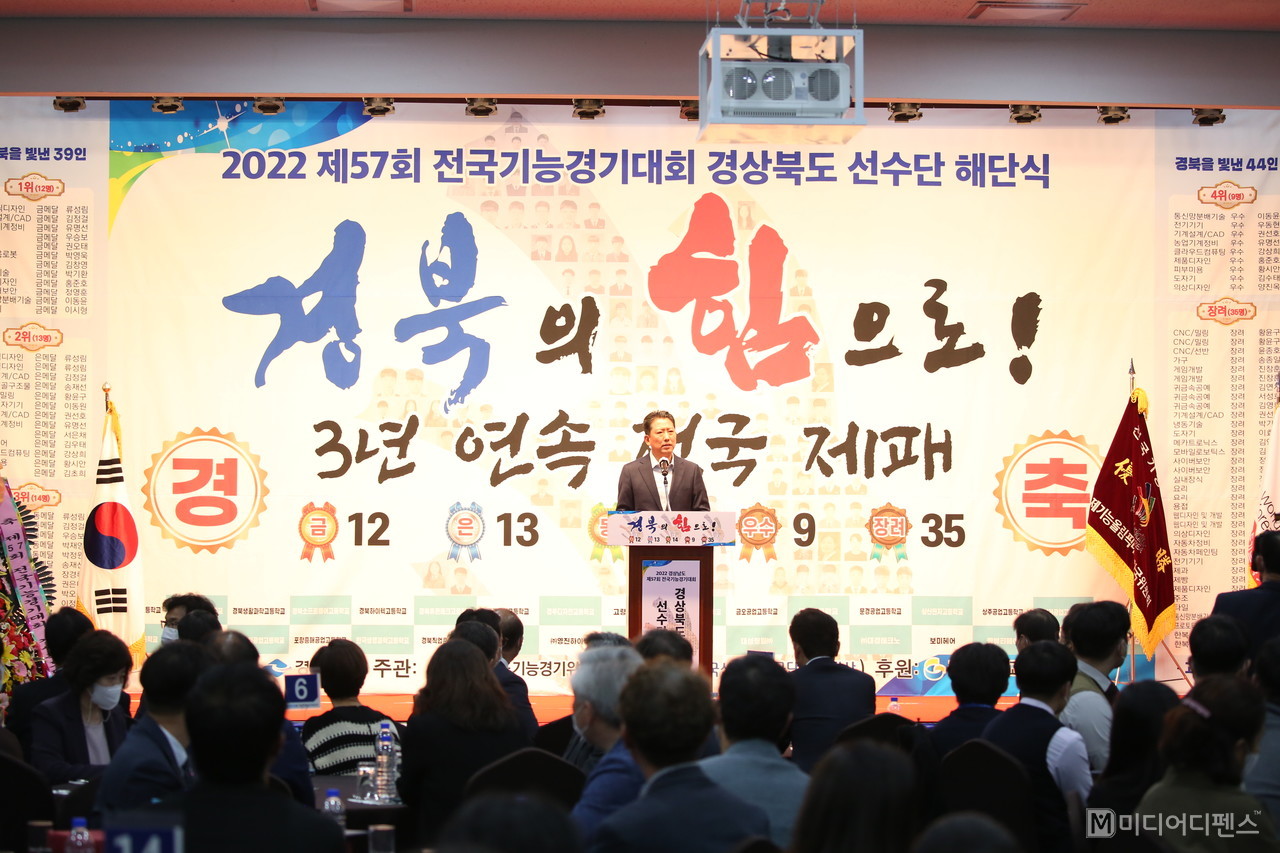제57회 전국기능경기대회 경북 선수단 해단식